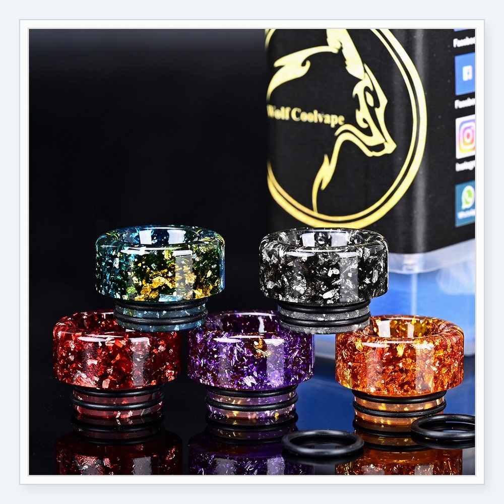 5 pezzi di bocchini Wolfcoolva - Drip Tip Resin recensione e prezzo